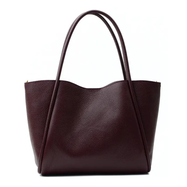 Latalia Florence XL shopper skinnveske bordeaux laptop