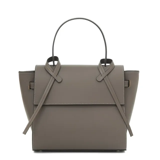 Latalia Arezzo skinnveske taupe glatt skinn