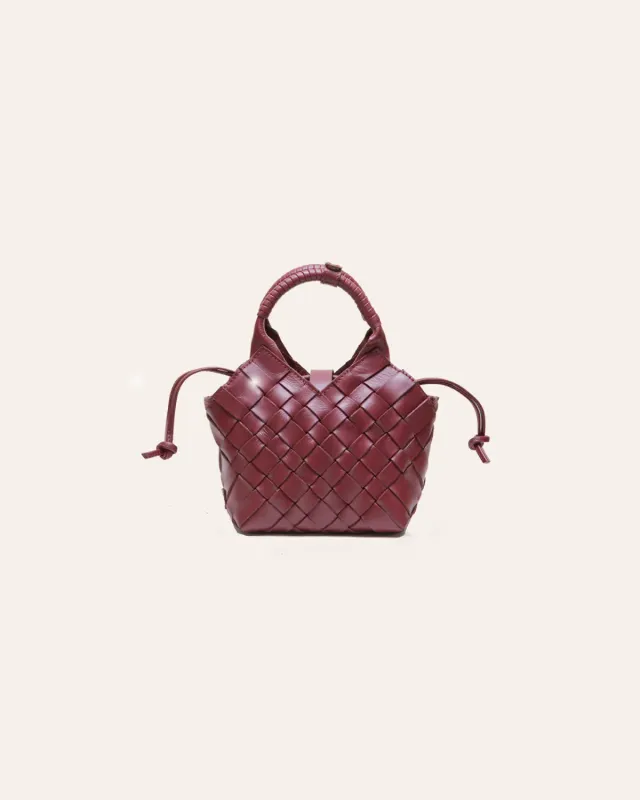 Cala Jade Misu Mini crossbody merlot skinn