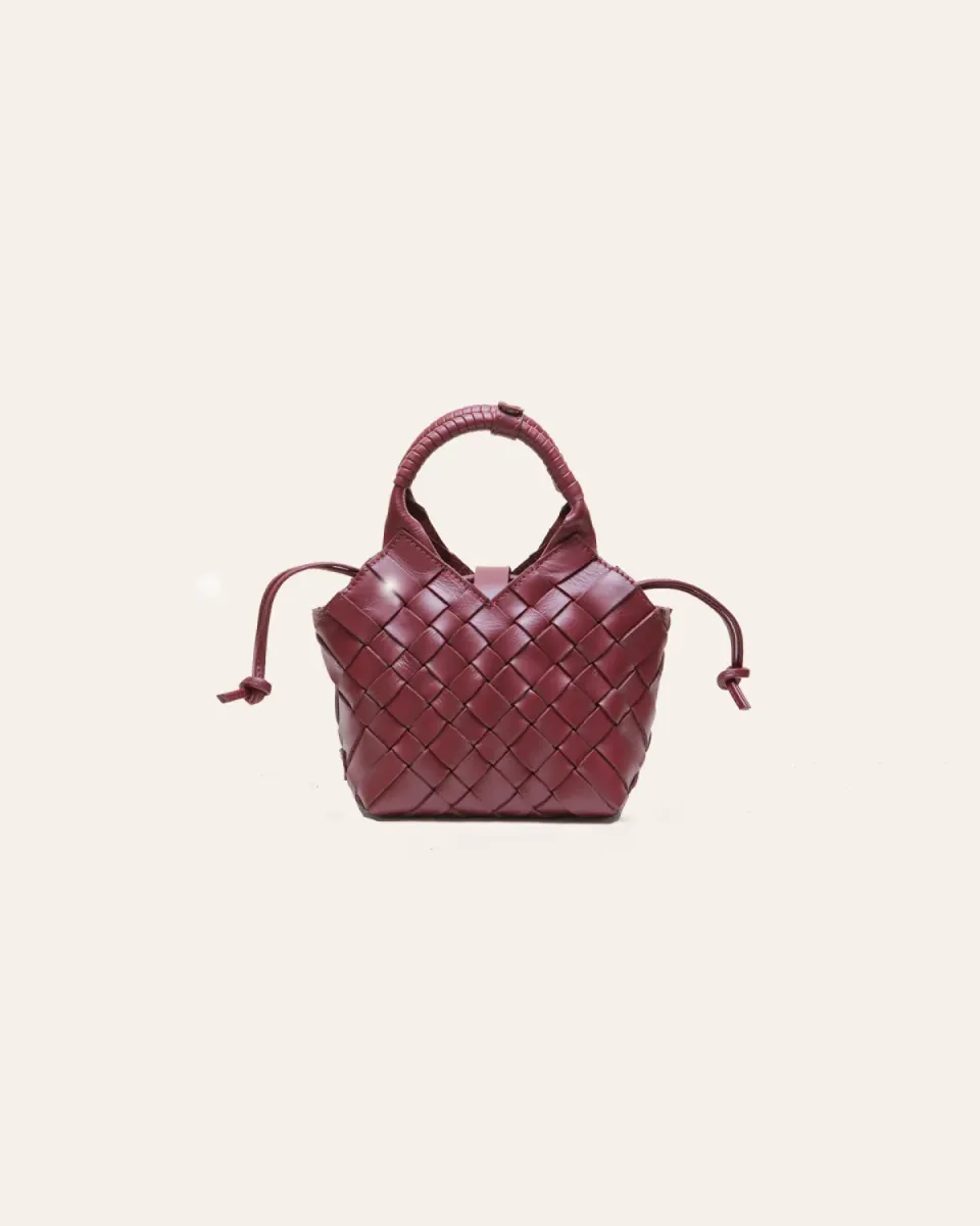 Cala Jade Misu Mini crossbody merlot skinn
