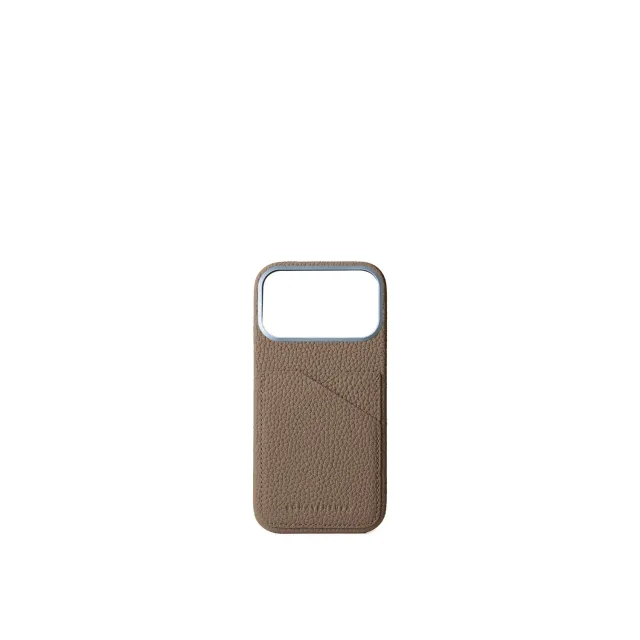 Bonaventura iPhone 18 Pro Max bakdeksel skinn etoupe
