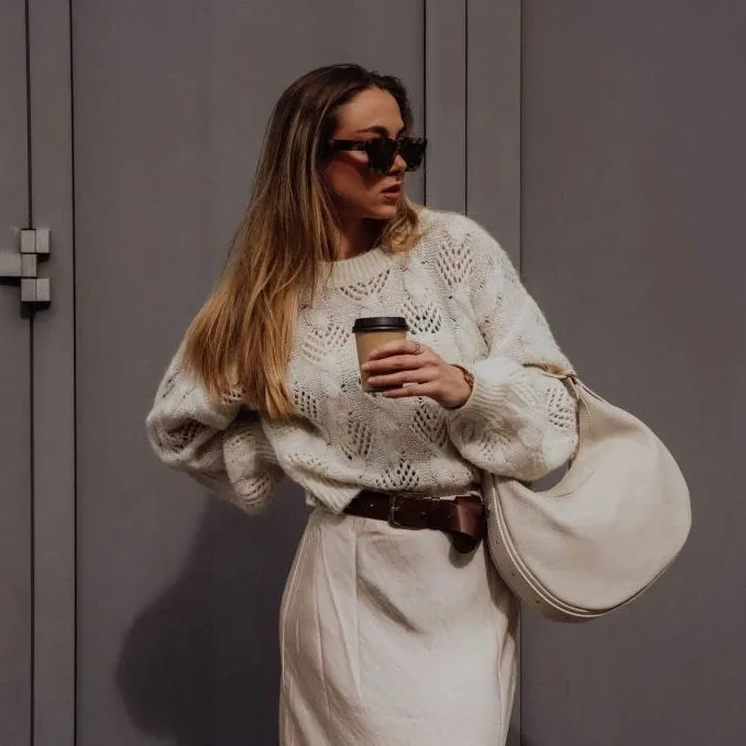 Latalia Gela hobo skinnveske lystaupe