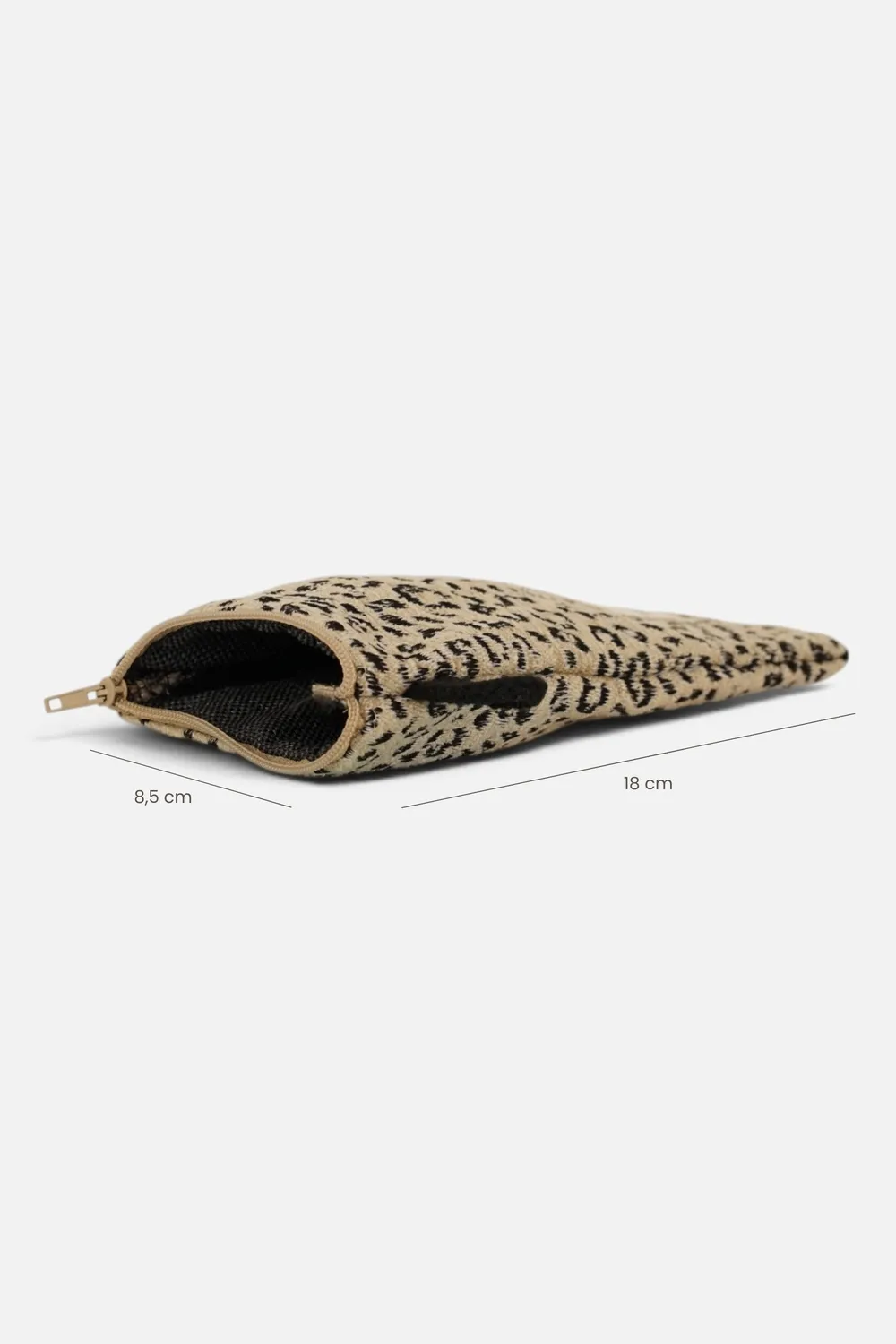 De La Mur Koto brilleetui 8,5x18 cm leopard