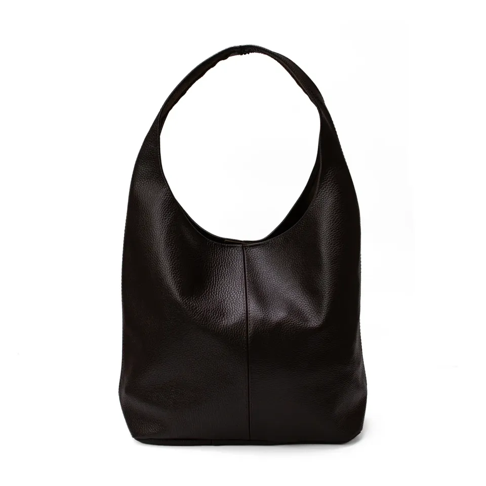 Latalia Terni shopper skinnveske mørkebrun