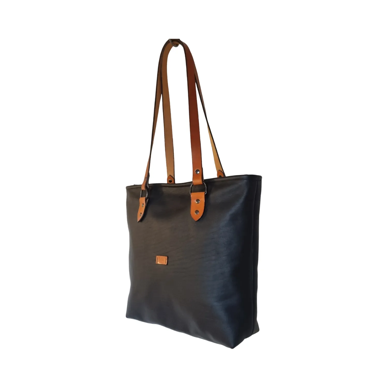 Julia Stray skinnveske sort 38 cm storfe glidelås